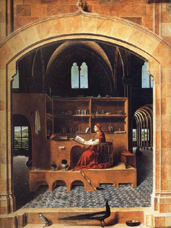 Antonello da Messina Saint Jerome in His Study China oil painting art